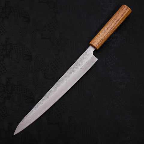 Sujihiki AUS-10 Nashiji Damascus Oak Handle 240mm