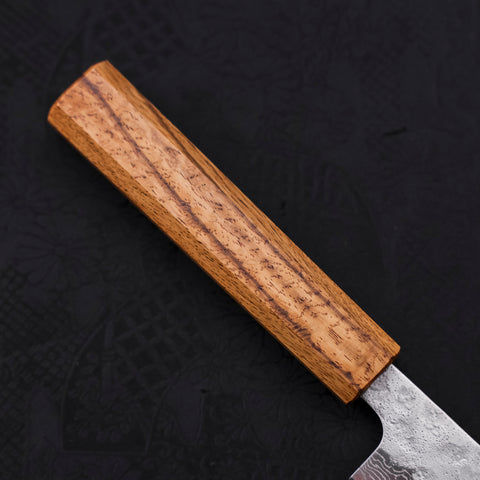 Sujihiki AUS-10 Nashiji Damascus Oak Handle 240mm