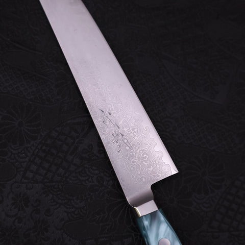 Kiritsuke Petty VG-10 Damascus Blue Handle 150mm