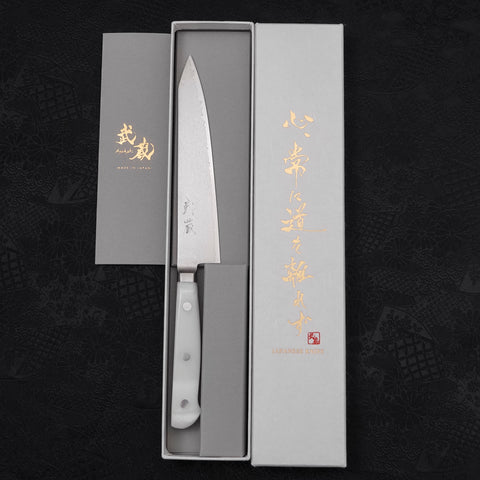 Kiritsuke Petty VG-10 Damascus White Marble Handle 150mm