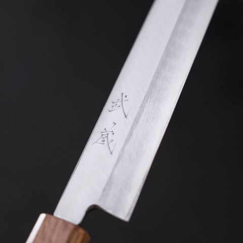 Yanagiba Silver Steel #3 Kasumi Yaki Urushi Handle 240mm