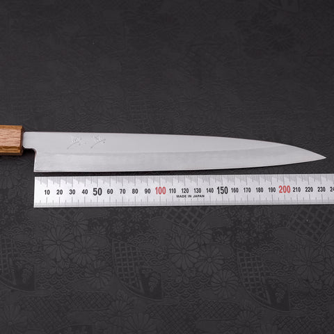 Yanagiba Silver Steel #3 Kasumi Yaki Urushi Handle 240mm