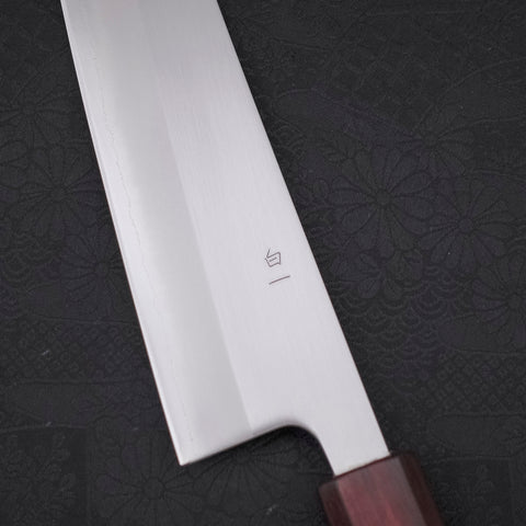 Gyuto White steel #1 Polished Purple Urushi Handle 210mm