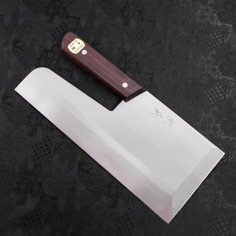 Menkiri (Noodle Knife) Molybdenum Polished Walnut Handle 300mm