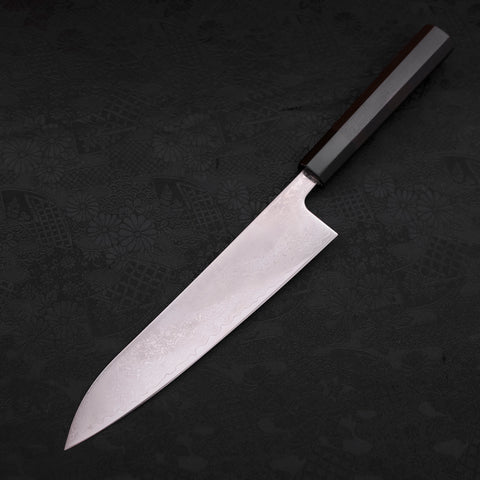 Gyuto VG-10 Damascus Black Buffalo Ebony Handle 210mm