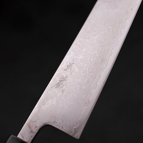 Gyuto VG-10 Damascus Black Buffalo Ebony Handle 210mm