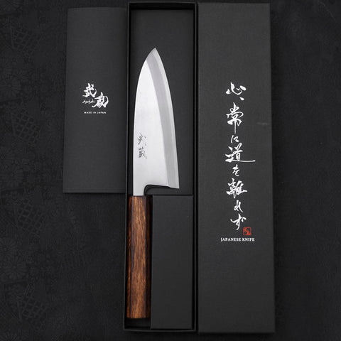 Deba White steel #2 Kasumi Sumi Urushi Handle 150mm