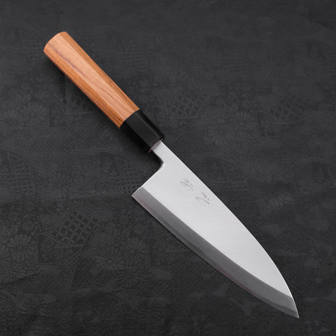 Deba White steel #2 Kasumi Buffalo Teak Handle 180mm