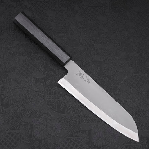 Santoku HAP-40 High Speed Tool Stee Dark Blue Urushi Handle 170mm