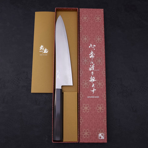 Gyuto HAP-40 Polished Buffalo Ebony Handle 240mm