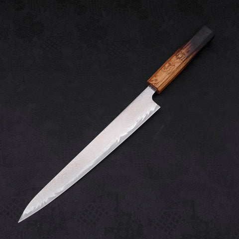 Sujihiki AUS-10 Wave Damascus Yaki Urushi Handle 240mm