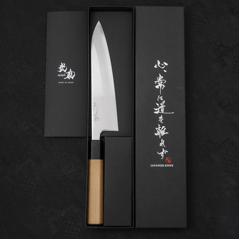 Gyuto White steel #1 Mirror Buffalo Magnolia Handle 180mm