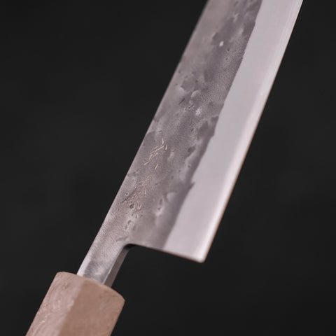 Santoku Blue steel #2  Nashiji Stainless Clad White Urushi Handle 165mm