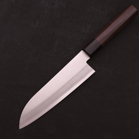 Santoku Stainless Clad Blue Super Polished Shitan Handle 170mm