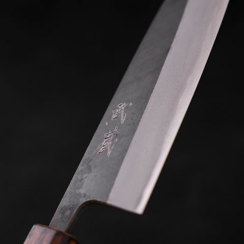 Santoku Blue steel #2 Kurouchi Sumi Urushi Handle 165mm