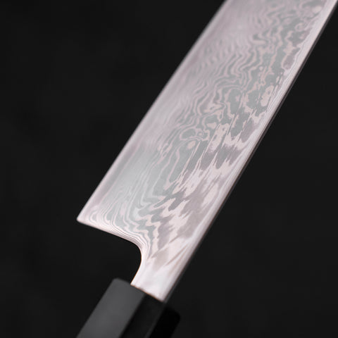 Santoku SLD Wave Nickel Damascus Buffalo Teak Handle 165mm