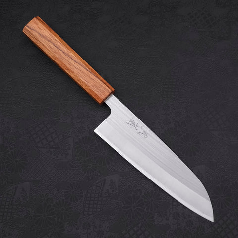 Santoku AUS-8 Polished Oak Handle 165mm