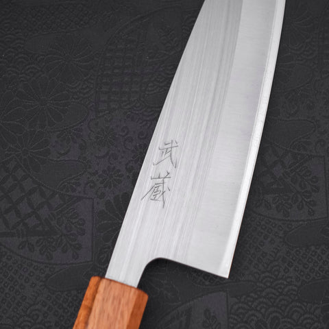 Santoku AUS-8 Polished Oak Handle 165mm