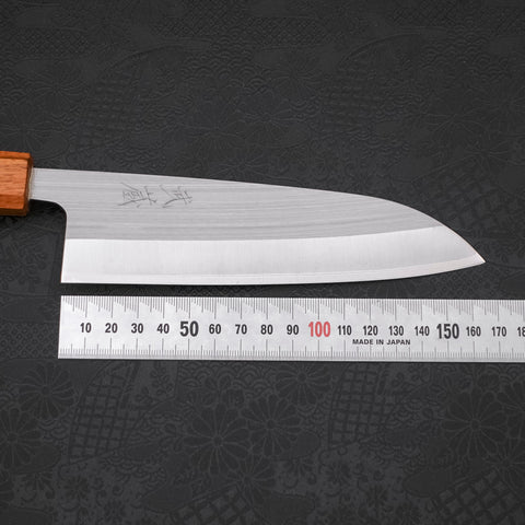 Santoku AUS-8 Polished Oak Handle 165mm