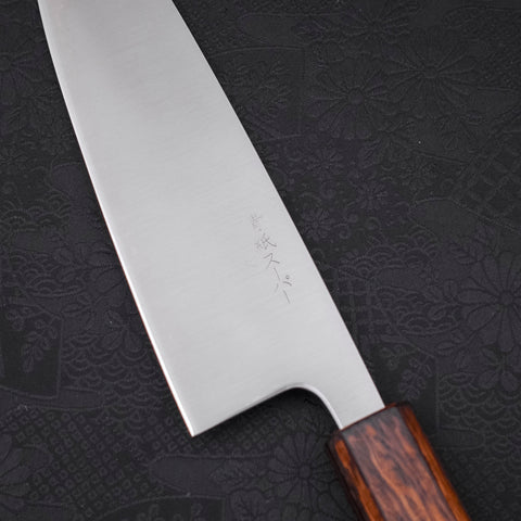 Santoku Blue Super Polished Sumi Urushi Handle 165mm