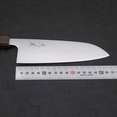 Santoku Blue Super Polished Sumi Urushi Handle 165mm