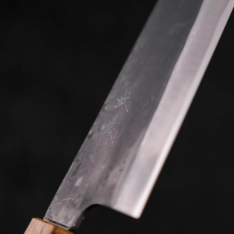 Bunka Blue steel #1 Kurouchi Stainless Clad Oak Handle 190mm