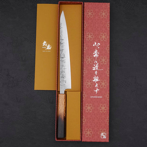 Sujihiki SLD Nashiji Washi Yaki Urushi Handle 240mm