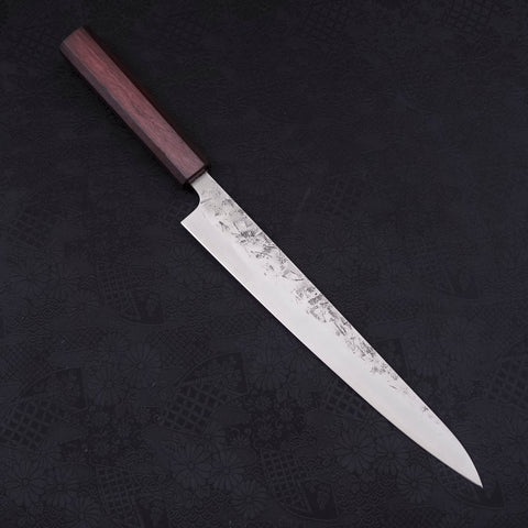 Sujihiki SLD Nashiji Washi Purple Urushi Handle 240mm