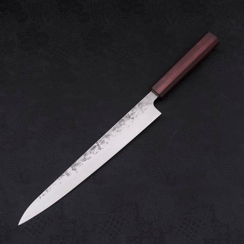 Sujihiki SLD Nashiji Washi Purple Urushi Handle 240mm