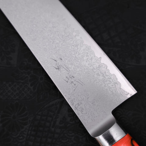 Kiritsuke Gyuto VG-10 Damascus Orange Handle 210mm