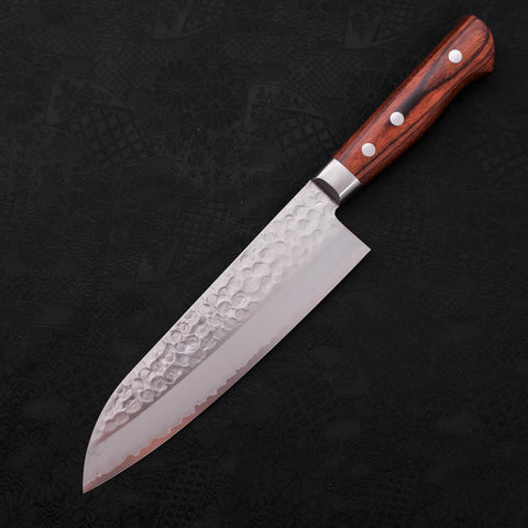 Santoku VG-10 Tsuchime Mahogany Handle 175mm