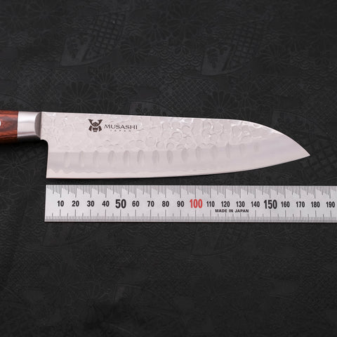 Santoku VG-10 Tsuchime Mahogany Handle 175mm