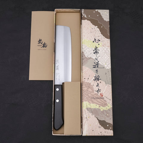 Nakiri VG-1 Polished Western Black Handle 165mm