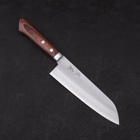 Santoku VG-1 Nashiji Western Mahogany Handle 165mm