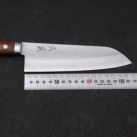 Santoku VG-1 Nashiji Western Mahogany Handle 165mm