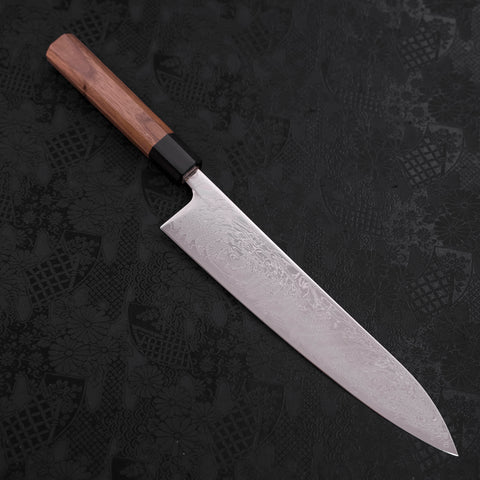 Gyuto SLD Wave Nickel Damascus Walnut Handle 240mm