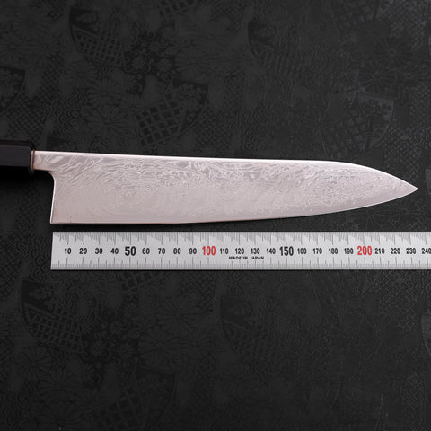 Gyuto SLD Wave Nickel Damascus Walnut Handle 240mm