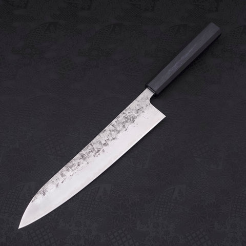 Gyuto SLD Nashiji Washi Dark Blue Urushi Handle 240mm