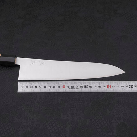 Gyuto ZDP-189 Polished Buffalo Chestnuts Handle 240mm