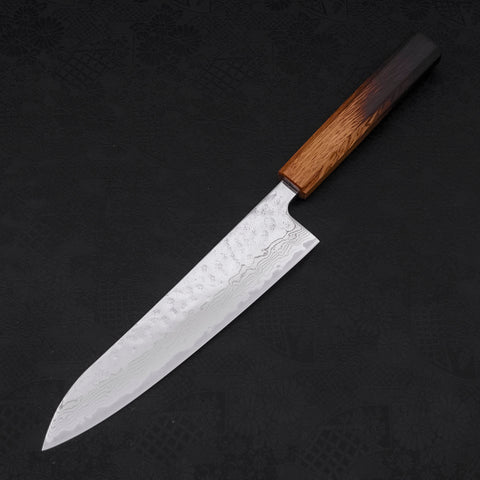 Gyuto AUS-10 Nashiji Damascus Yaki Urushi Handle 210mm