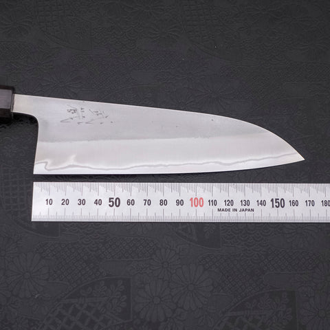 Santoku White Steel #2 Nashiji Ebony Handle 165mm