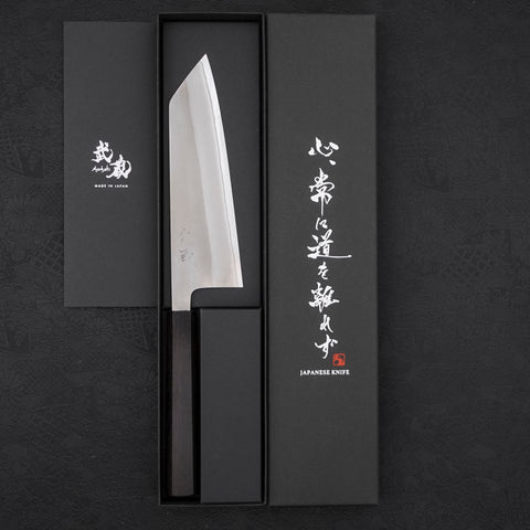 Bunka White Steel #2 Nashiji Ebony Handle 165mm