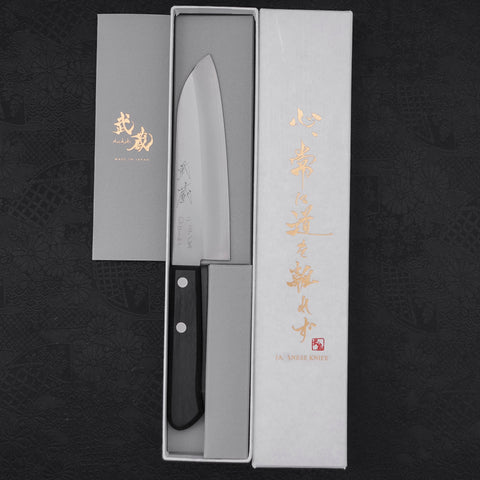 Santoku VG-1 Polished Western Black Handle 140mm