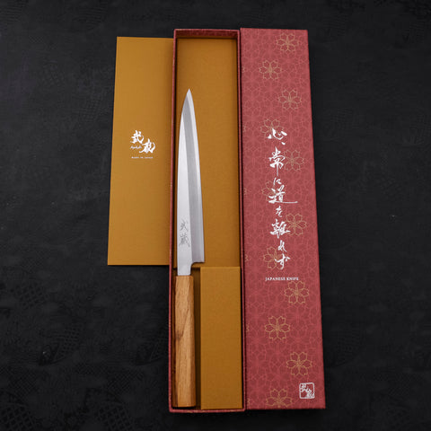 Yanagiba SK Steel Kasumi Oak Handle 210mm