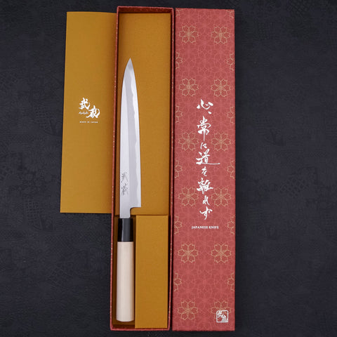 Yanagiba SK Steel Kasumi Magnolia Handle 210mm