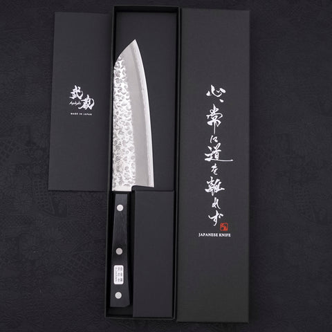 Santoku Chromax Tsuchime Western Handle 165mm