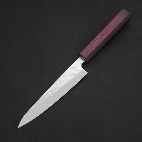 Petty AUS-10 Nashiji Damascus Urushi Purple Handle 135mm