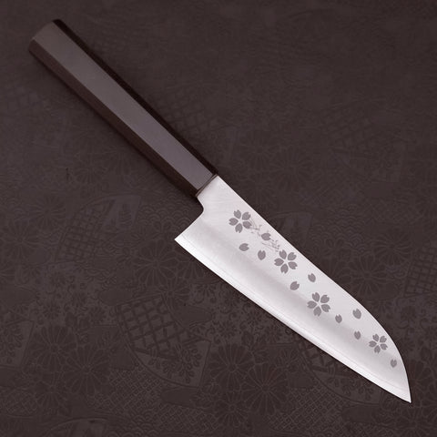 Santoku VG-10 Polished Sakura Ebony Handle 150mm