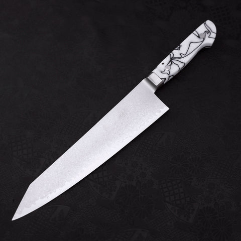 Kiritsuke Gyuto SG-2 Damascus White Handle 240mm