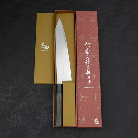 Kiritsuke Gyuto SG-2 Damascus Dark Green Handle 240mm